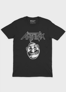 Чоловіча футболка MODNO з рок принтом "Anthrax" XXL Чорний (TS001-5-BL-004-2-344-M)