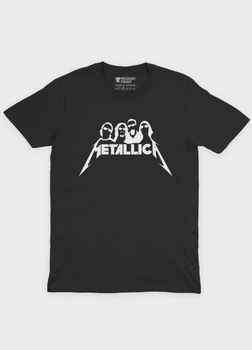 Чоловіча футболка MODNO з рок принтом "Metallica" XL Чорний (TS001-5-BL-004-2-409-M)
