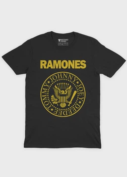 Чоловіча футболка MODNO з рок принтом "Ramones" M Чорний (TS001-5-BL-004-2-450-M)