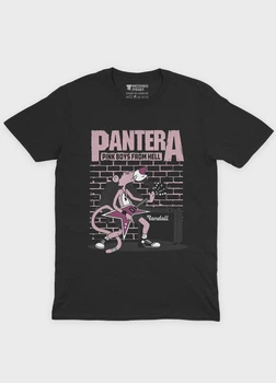 Чоловіча футболка MODNO з рок принтом "Pantera" M Чорний (TS001-5-BL-004-2-434-M)