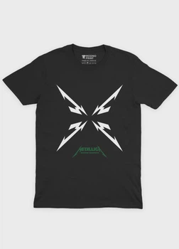 Чоловіча футболка MODNO з рок принтом "Metallica" S Чорний (TS001-1-BL-004-2-041-M)