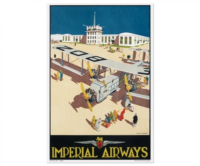 Постер CP Imperial Airways 1929, Авіація 40х60 см (349)