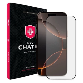 Защитное стекло для телефона NEU Chatel Corning Gorilla Glass with Mesh for iPhone 16 Pro Max Front Black