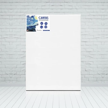 Холст для рисования полиэстер на деревянном подрамнике, прогрунтованный, размер 50х70 см HP10 Brushme