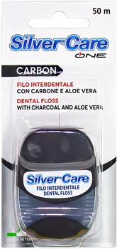 Зубна нитка Silver Care Carbon 50 м (8009315069025)