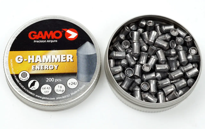 Пули Gamo G-Hammer Energy 4.5мм, 1г, 200шт