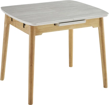 Стол обеденный керамический Vetro Mebel TM-87-1 Травертин матовый/дуб (TM-87-1-travertin/oak)
