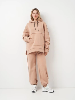 Спортивный костюм на флисе женский Olis-Style Вилена 58 Бежевый (ROZ6501054316)
