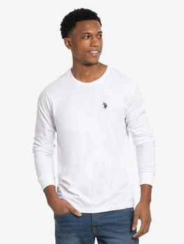 Лонгслів чоловічий U.S. Polo Assn 114008-0400A(WHITE) 2XL Білий (786660329469)