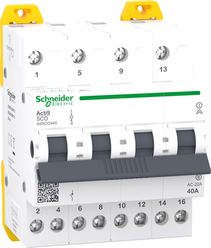 Перемикач навантаження Schneider Electric I-0-II iSSW Acti9 4P 40A (A9SCO440)