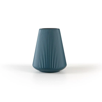 Ваза для квітів MVM MY HOME декоративна 20 см Синя (DH-FLOWERS-04 DARK BLUE)