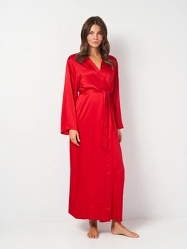 Халат жіночий атласний Victoria's Secret 26710230 XS/S Червоний (7000R05038QD4XS/S)