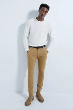 Штани чінос Zara MAN Dnwr. Skinny Коричневий EUR42 6786/450/707