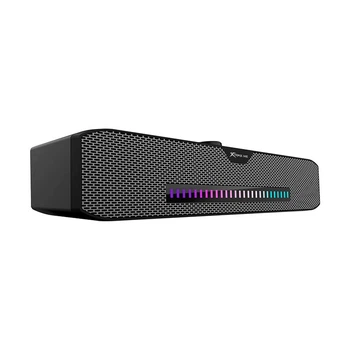 Колонка портативная/компьютерная XTRIKE SK-403 RGB-подсветка/2x3W/USB/jack 3,5/38,8х7,3х7,5 см., 1,3м., Черный