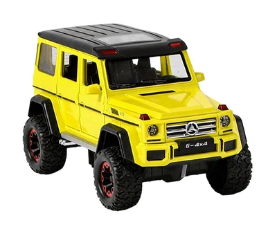 Машинка металлическая детская Mercedes Gelandewagen Auto Expert Premium Желтый