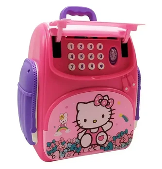 Детская копилка Сейф-рюкзак Hello Kitty со звуком и светом