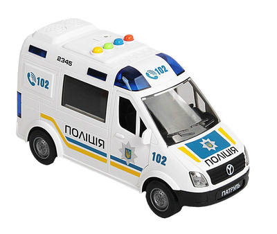 Детская машинка Полиция на батарейках Авто Эксперт Украинское озвучивание
