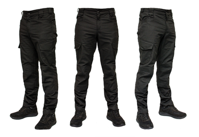 Тактичні штани WinTac Varvar Black Urban Tactical Pants Special Fabric M/Short чорні