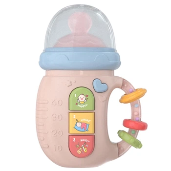 Інтерактивне музичне брязкальце з підсвіткою BabyBottles, рожева