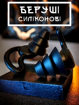 Силіконові беруші звукоізолюючі GDragon Home для роботи навчання сну плавання подорожей безпечні з потрійним шумоподавленням комфортні м'які багаторазові у вигляді акулячих плавців супер-якість Чорні 56_3_2