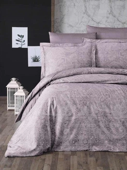 Постельное белье Сатин 100% Хлопок First Choice Cotton Satin Турция полуторный размер 160х220 см Neva Lavender