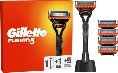 Pasek do golenia dla mężczyzn Gillette Fusion 5 z 5 wymiennymi wkładami (8700216356794)