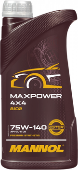 Трансмиссионное масло Mannol Maxpower 4x4 75W-140 1 л (MN8102-1)