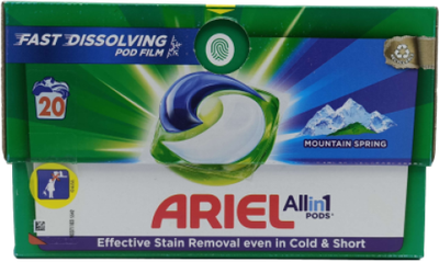 Капсули для прання Ariel Mountain Spring All-in-1 Pods 20 шт (8700216123464)