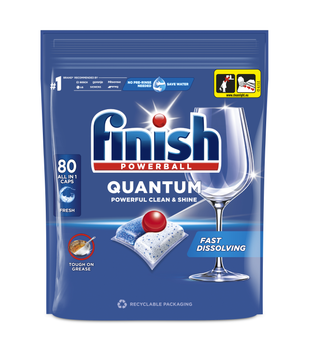 Капсули для миття посуду в посудомийних машинах FINISH Quantum All in 1 80 шт (5908252011490)