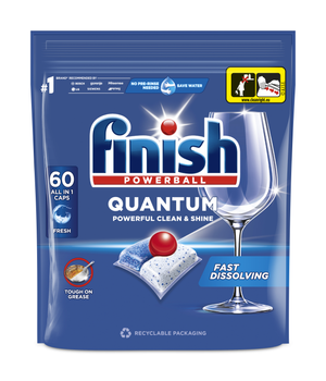 Капсули для посудомийних машин FINISH Quantum All in 1 60 шт (5908252004881/15908252004888/4002448144595)