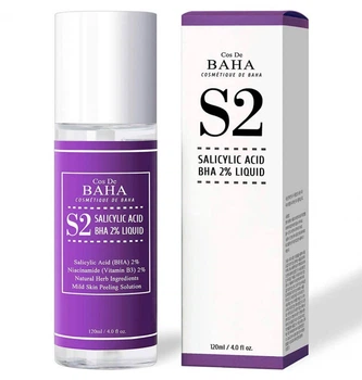 Тонер для проблемной кожи с салициловой кислотой Cos De BAHA Salicylic Acid BHA 2% Liquid (S2) 120 мл (8809240318232)