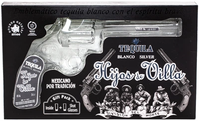 Текіла Hijos de Villa Blanco Pistol в п/у + 2 стопки 0.2 л 40% (7501398260395)