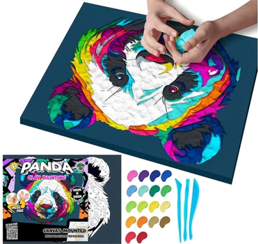 Zestaw do rzeźbienia Splat Planet Clay painting on canvas 30 x 40 cm Panda (5060639146925)