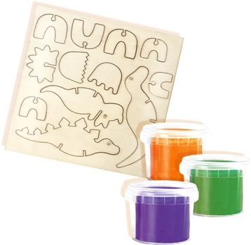 Zestaw do rzeźbienia Ses Creative Dough Dinosaurs wooden skeletons (8710341004187)