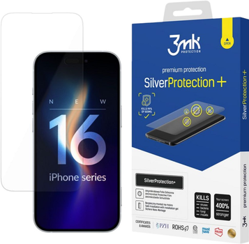 Захисна плівка 3MK SilverProtection+ для Apple iPhone 16 Pro (5903108589222)