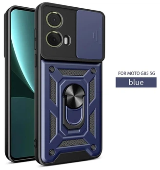 Чохол Camshield з кільцем-підставкою на Motorola Edge 50 Fusion / blue