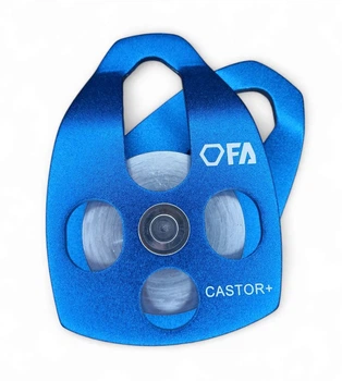 Блок-ролик FA CASTOR 15 PLUS роз'ємний одинарний синій