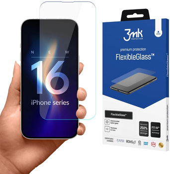 Захисне скло 3MK FlexibleGlass для Apple iPhone 16 Pro Max (5903108586412)