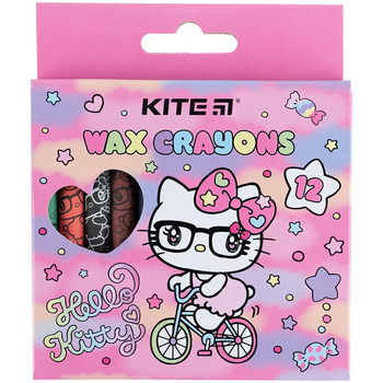 Крейда воскова 12 кольорів Hello Kitty HK24-070 4063276177292