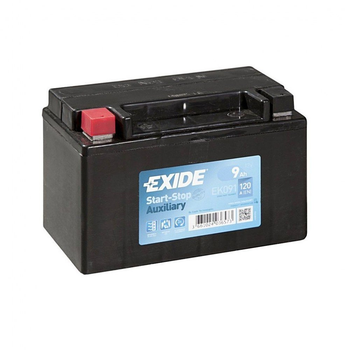 Акумулятор автомобільний EXIDE START STOP AUXILIARY 9Ah (+/-) (120EN) (EK091)[50441]