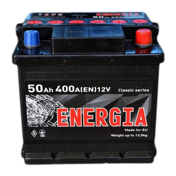 Аккумулятор автомобильный ENERGIA 50Ah Ев (-/+) (400EN) (22385)[50483]