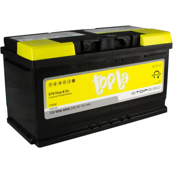 Аккумулятор автомобильный Topla 90 Ah/12V EFB Euro (112 090)[50412]