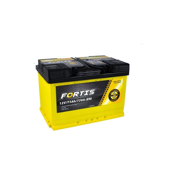 Аккумулятор автомобильный FORTIS 75 Ah/12V низький Euro (FRT75-00L)[50242]