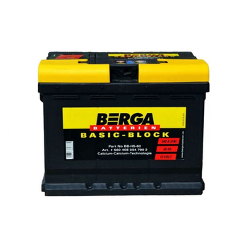 Аккумулятор автомобильный Berga Dynamic 60Аh без нижн. бурта (4003373803465)[89498]