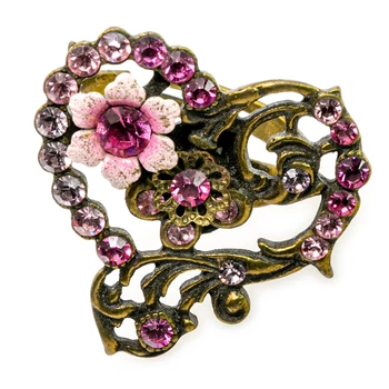 Кольцо "Розовое очарование" от Michal Negrin с кристаллами Swarovski
