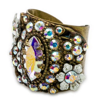 Кольцо "Aurora" от Michal Negrin с кристаллами Swarovski