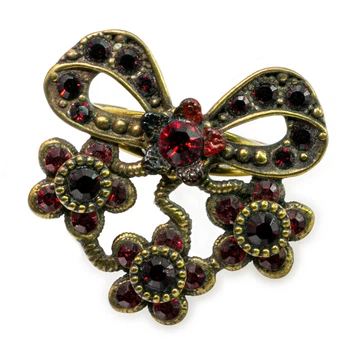 Кольцо "Рубиновый бант" от Michal Negrin с кристаллами Swarovski