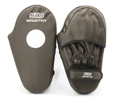 Лапы Sportko ПД4 для кикбоксинга 35х20х5см пара искусственная кожа black