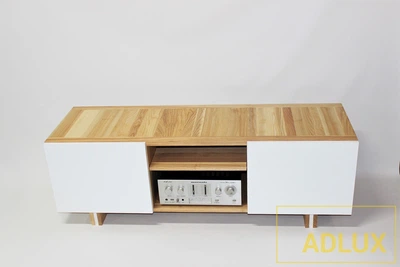 Тумба под аппаратуру Adlux Cocon TV-2 White / Ясень