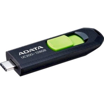 Флешка USB Type-C 128Gb ADATA UC300 Black/Green (ACHO-UC300-128G-RBK/GN)